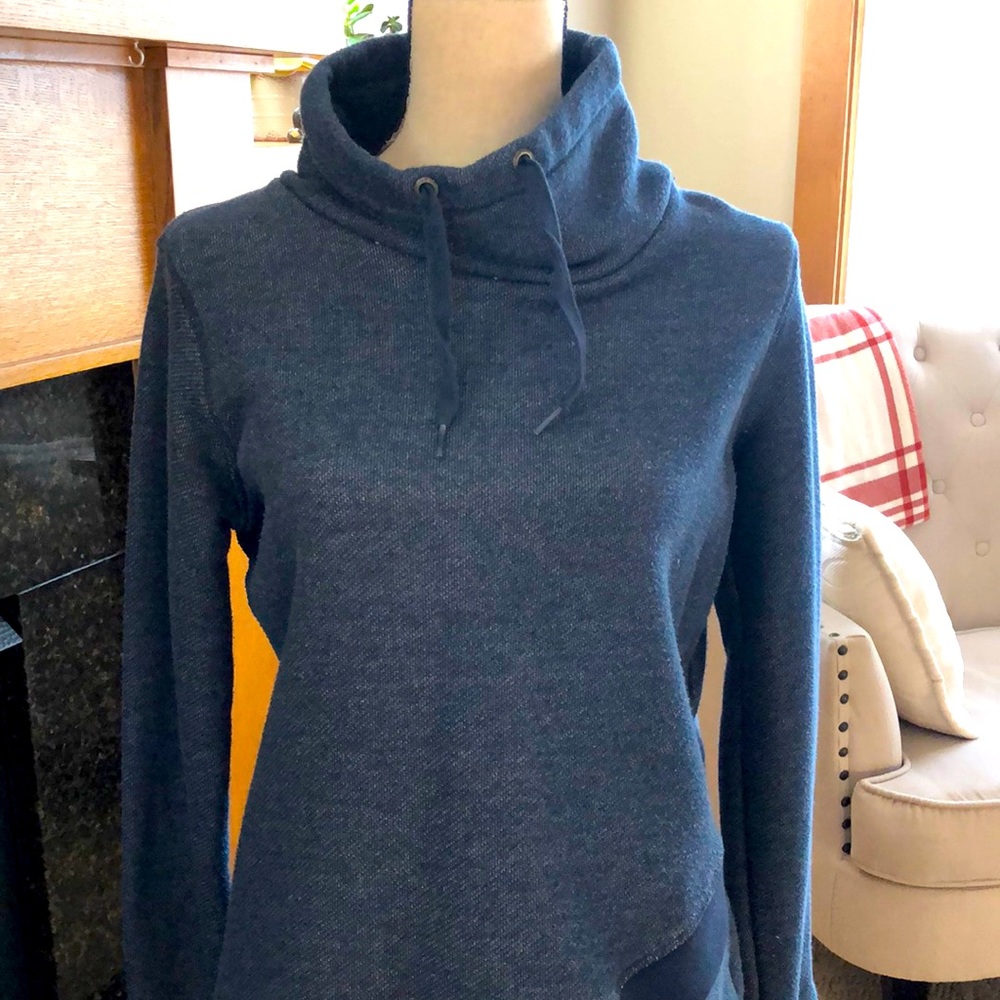 Roxy cowl neck sweatshirt loose fit navy Size medium